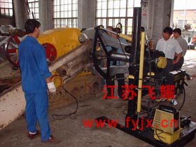 EPH-1002拉拔油田磕頭機曲柄的拆卸現場圖